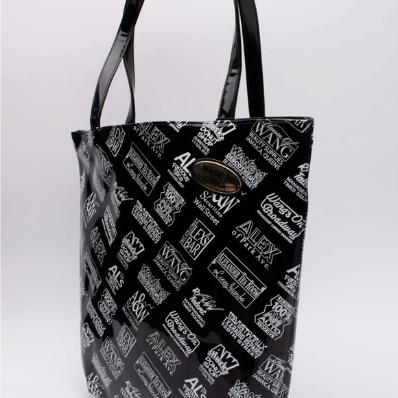 ALEXANDER WANG SOUVENIR CAPSULE Tote Bag Large Logo Varnished Panel $450 NWT - Picture 10 of 14